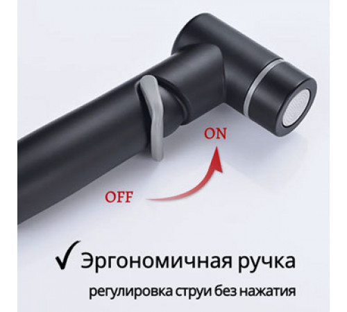 Лейка для гигиенического душа ST SM-FX056/BK черная