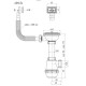 Сифон АНИ ГРОТ А0145S 3-1/2 х 40 мм