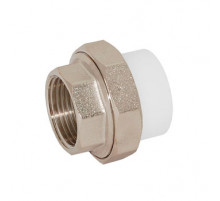 Муфта разъемная полипропиленовая Американка W - U25F4 25-3/4 F (белый)