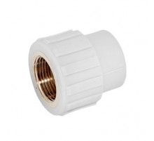 Переходник полипропиленовый W - S20F3 20 - 1/2 F (белый)