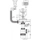 Сифон VIRPlast ЭЛИТ 30986176 1-1/2 х 40 мм с отводом