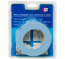 Бордюрная лента для раковин и ванн ST SM-TS20330PVC/BL 40 мм (20х20 мм) цвет голубой
