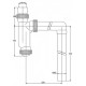 Сифон для писсуара VIRPlast 30987082 1-1/2 х 40 мм