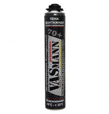 Пена монтажная всесезонная VASmann premium 70+ профессиональная (1020 г)
