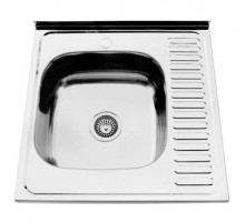 Мойка нержавейка LEGENDA D6060P-L (600х600) 0.8 mm накладная