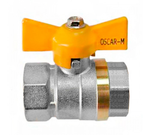 Газовый кран OSCAR-M 3/4 FF бабочка