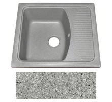 Мойка для кухни искусственный камень FОSТО 58-50 (251 искристый серый)