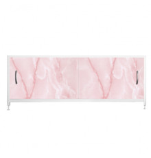 Экран под ванну ВладЭк "STEEL №18" 150 см розовый мрамор
