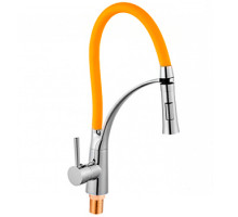 Смеситель для кухни MATRIX SMF-323197/OR 40 мм душ/струя (оранжевый силиконовый излив)
