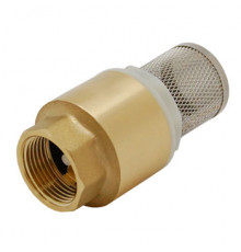 Обратный клапан с сеткой SM-02605 1" F (сердечник пластик)