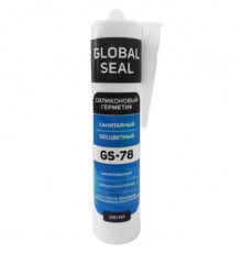 Герметик силиконовый GLOBAL SEAL GS78 санитарный бесцветный (280 мл)
