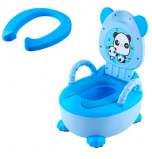 Горшок детский "ПАНДА" с сиденьем ST SM-CP004/BL цвет голубой