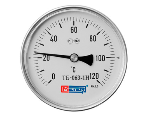 Термометр МЕТЕР Дк631/2" осевой горизонтальный (L=60мм)