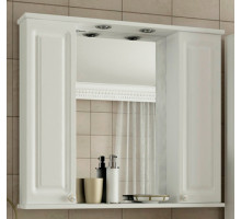 Шкаф зеркальный в ванную комнату "НАТАЛИЯ 85" с подсветкой