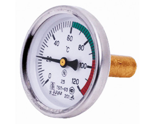 Термометр МЕТЕР Дк80 1/2" осевой горизонтальный (L=40мм)