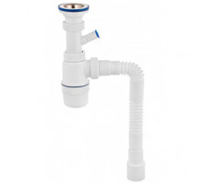 Сифон с отводом VIRPlast ЭЛИТ 30986143 1-1/2 х 40/50 мм