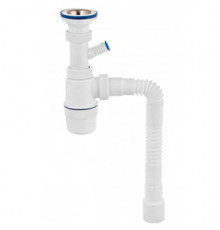 Сифон с отводом VIRPlast ЭЛИТ 30986143 1-1/2 х 40/50 мм