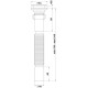 Гофросифон АНИ G214 1-1/4х40 мм удлиненный