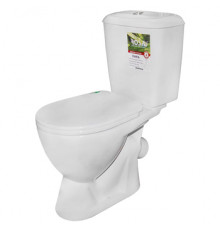 Унитаз-компакт ROSA ЛИРА ЛЮКС, микролифт, цвет белый