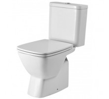 Унитаз-компакт SANTEK НЕО 1.WH30.2.470, выпуск прямой, сиденье дюропласт soft-close slim, спуск двухрежимный, цвет белый