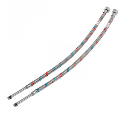 Подводка для подключения смесителя ST BASIC N60L-L 1/2хМ10 60 см (2 шт.) удлиненный фитинг
