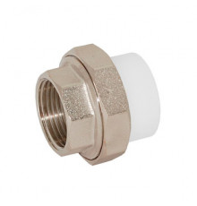 Муфта разъемная полипропиленовая Американка W - U20F3 20 - 1/2 F (белый)