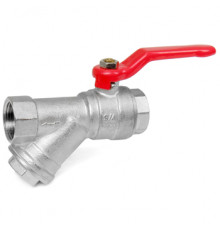 Шаровой кран VALTEC VT.292.N.05 3/4 FF со встроенным фильтром