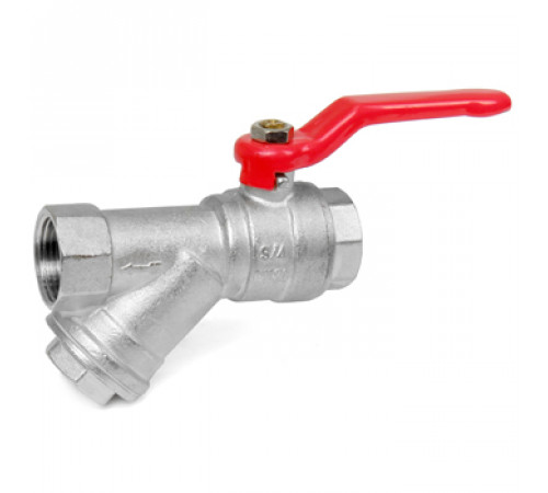 Шаровой кран VALTEC VT.292.N.05 3/4 FF со встроенным фильтром