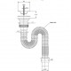 Гофросифон VIRPlast ЭЛИТ 632 1-1/2х40/50 мм