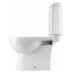 Унитаз-компакт SANTEK ОСТИН 1.WH50.1.856, выпуск прямой, сиденье дюропласт soft-close slim, спуск двухрежимный, цвет белый