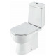 Унитаз-компакт SANTEK ОСТИН 1.WH50.1.856, выпуск прямой, сиденье дюропласт soft-close slim, спуск двухрежимный, цвет белый