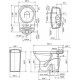 Унитаз-компакт Старый Оскол СУПЕРКОМПАКТ, выпуск в пол, спуск однорежимный, сиденье полипропиленовое, цвет белый