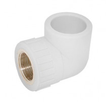 Угол полипропиленовый W - L25F4 25 - 3/4 F (белый)