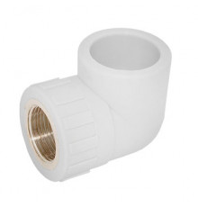 Угол полипропиленовый W - L25F4 25 - 3/4 F (белый)