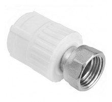 Муфта полипропиленовая W - UH20F4 20 - 3/4 F (белый) с накидной гайкой