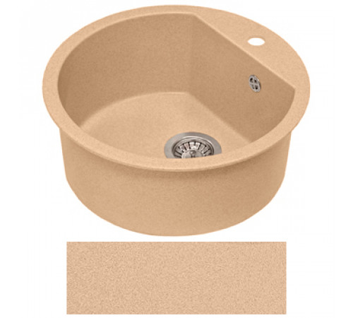 Мойка для кухни кварцевая FОSТО D51G (551 дюна)