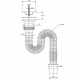 Гофросифон VIRPlast ЭЛИТ 631 1-1/2х40/50 мм