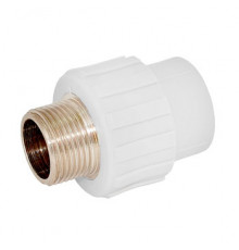 Переходник полипропиленовый ST W - S25M3 25-1/2 M (белый)