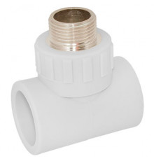Тройник полипропиленовый W - T32M432 32 - 3/4 M (белый)
