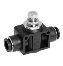 Кран тонкой настройки игольчатый PUSH NSF12 12-12 (быстросъемные фитинги)
