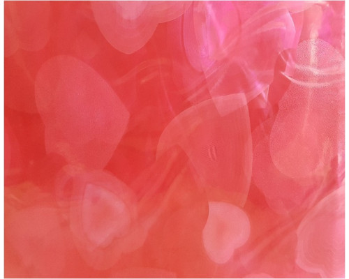 Шторка для ванной 3D(EVA) 180х180 с кольцами розовая