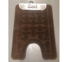 Коврик для туалета "Zalel" 50/57х80см коричневый